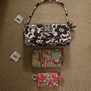 Vera Bradley purse, clutch, and wallet